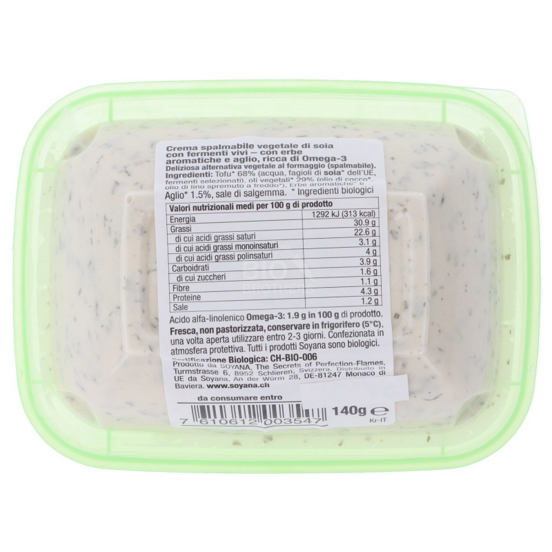 SPALMABILE FRESCO SOYANANDA CON ERBE AROMATICHE 140G SOYANA