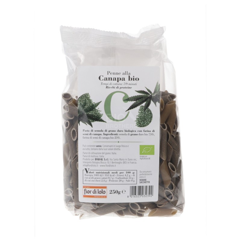 PENNE ALLA CANAPA 250GR FIOR DI LOTO