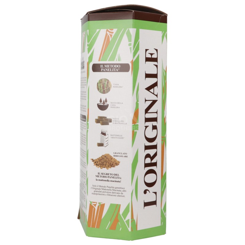 PANELA DELICATA ZUCCHERO DI CANNA SCURO BIOLOGICO 1KG PANELA