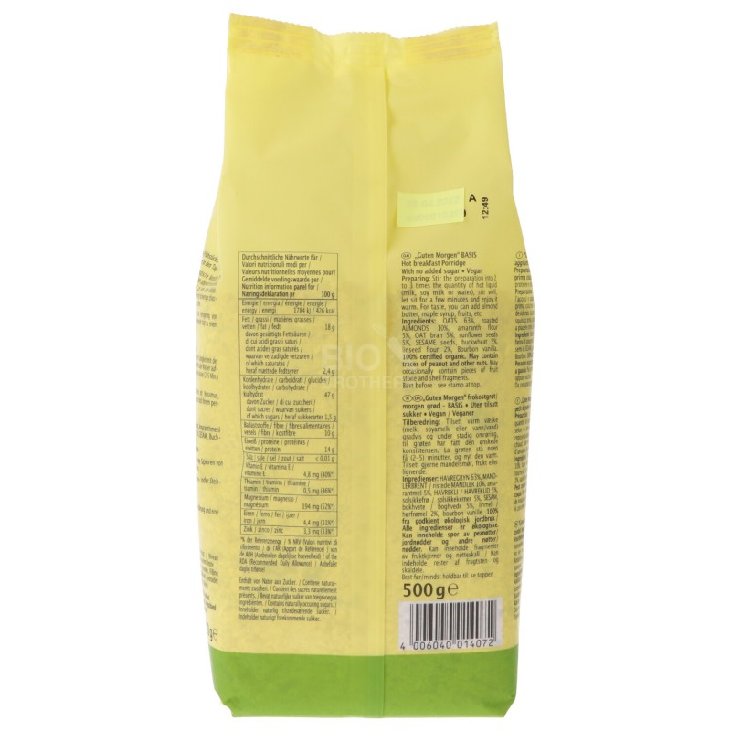 Porridge Basis guten morgen