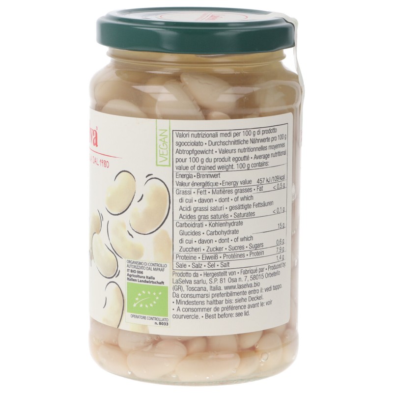 CANNELLINI LESSATI BIOLOGICI 340G LASELVA