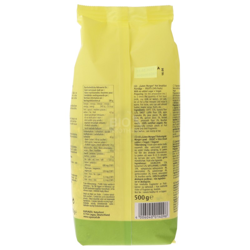 Porridge alla frutta guten morgen