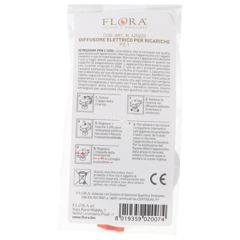 DIFFUSORE ELETTRICO PRESA FLORA
