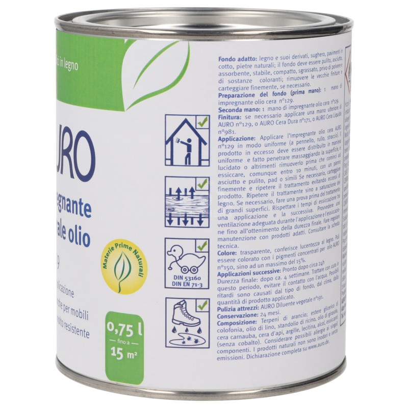 AURO N.129 IMPREGNANTE OLIO-CERA 0.75L
