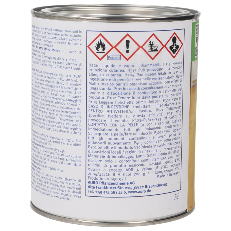 AURO N.129 IMPREGNANTE OLIO-CERA 0.75L