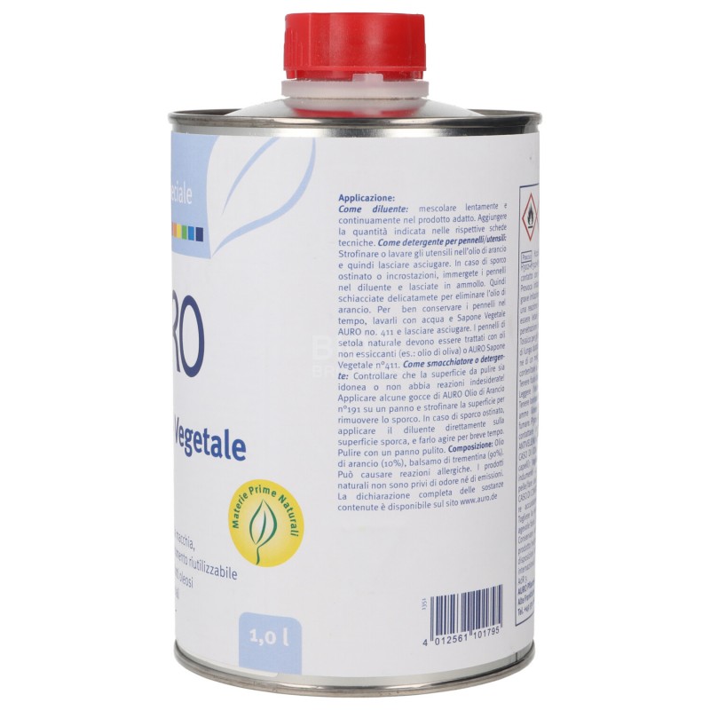 DILUENTE VEGETALE 1Litro AURO No. 191