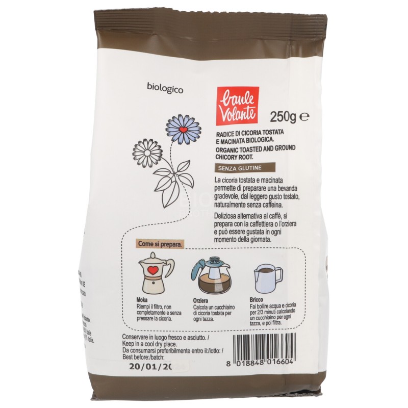 Cicoria per Moka tostata e macinata