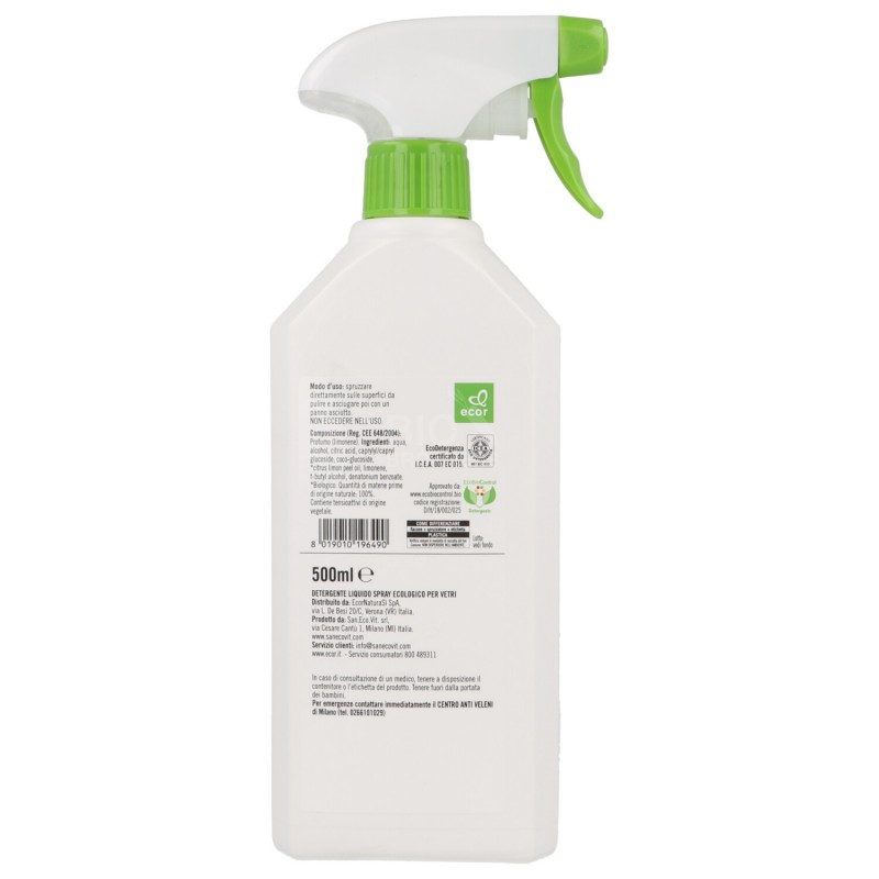 DET. LIMONE VETRI 500ML ECOR