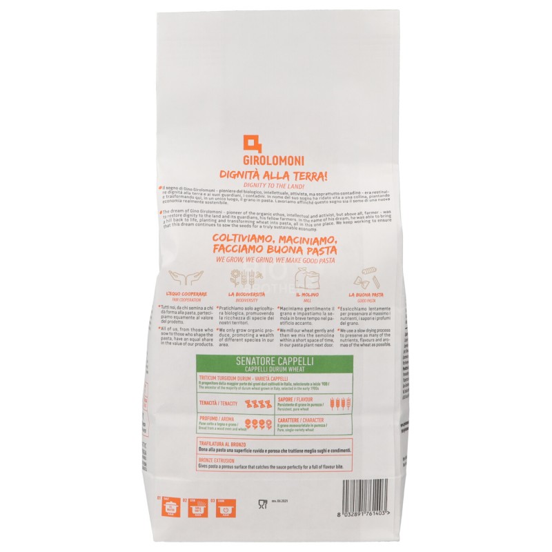 Pasta maccheroni grano duro cappelli bio