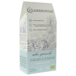 Uber-granola cacao e cocco colazione raw