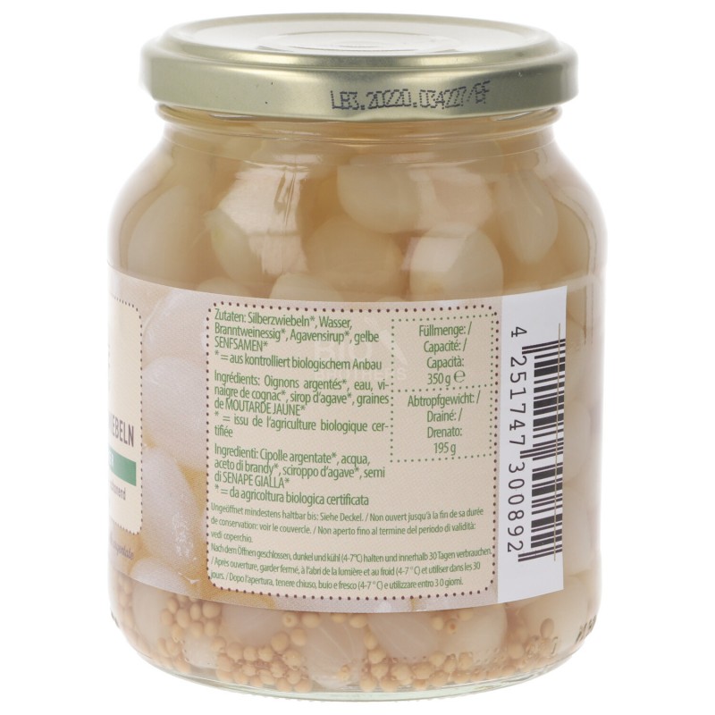 CIPOLLINE IN AGRODOLCE BIO VASO 350G KAUF