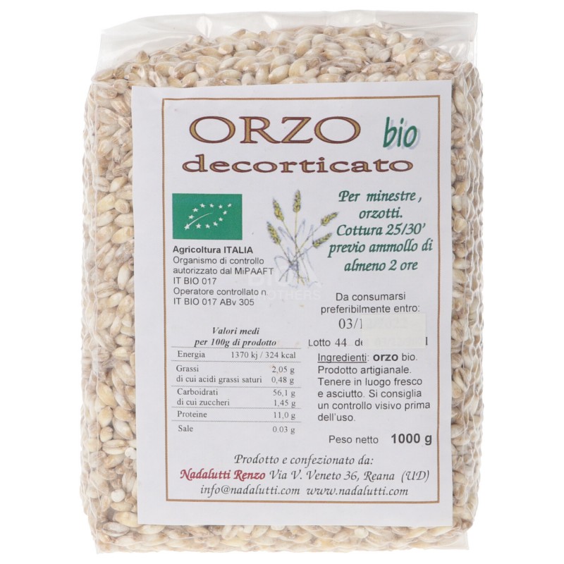 ORZO DECORTICATO 500GR BIO
