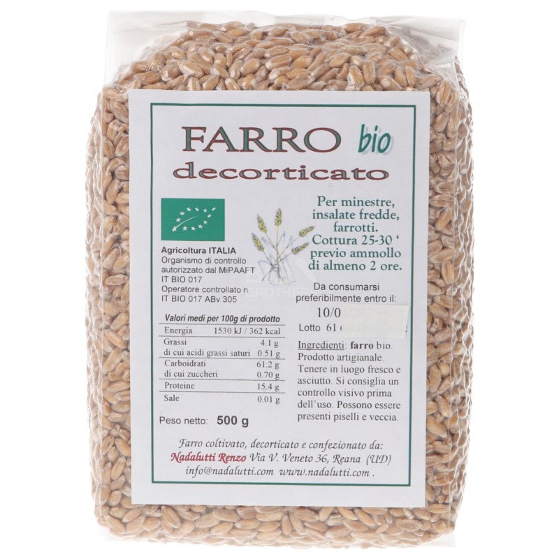 FARRO DECORTICATO 500GR BIO
