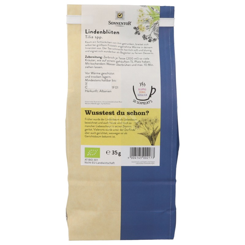 FIORI TIGLIO BIO PER INFUSO 35GR SONNENTOR