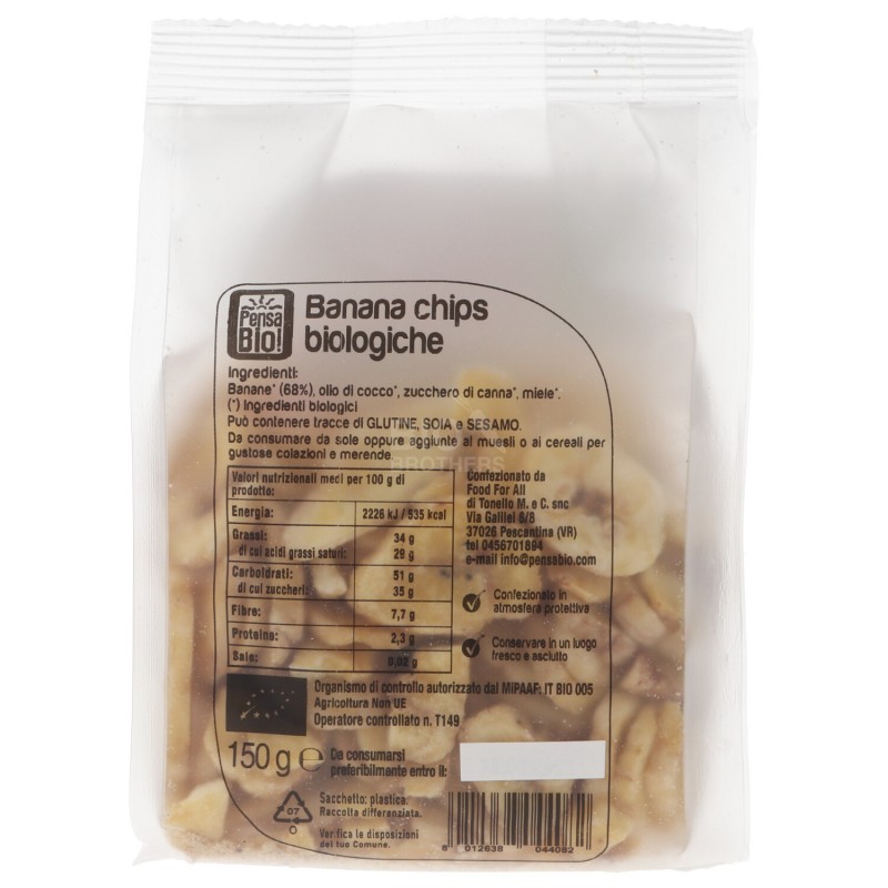 BANANA CHIPS BIO 150G PENSAB.