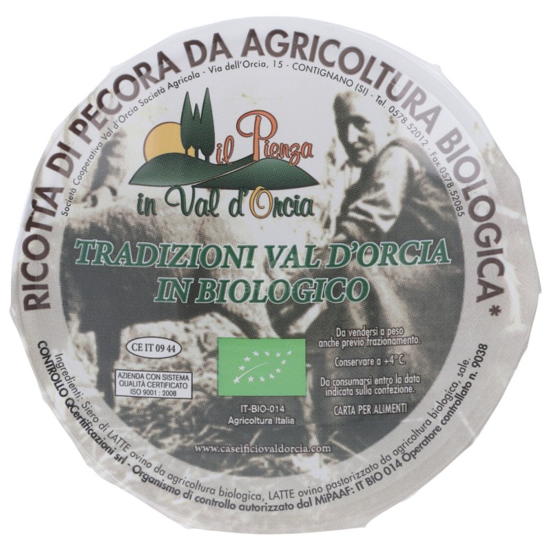 RICOTTA DI PECORA BIOLOGICA 150G VAL D'ORCIA