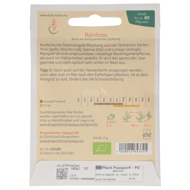 COSTE RAINBOW SEMENTI DEMETER BUSTINA 2G