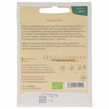 RUCOLA SEMENTI DEMETER BUSTINA 1.5G RUCOLA SEMENTI DEMETER BUSTINA 1.5G