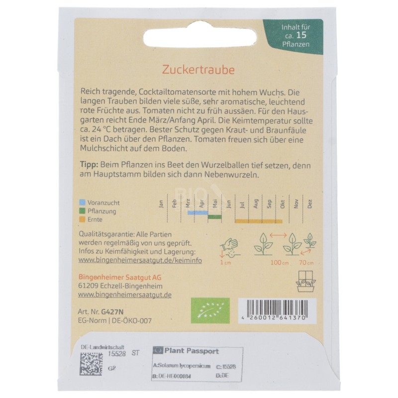 POMODORINO ROSSO SEMI DEMETER BUSTINA 22SEMI