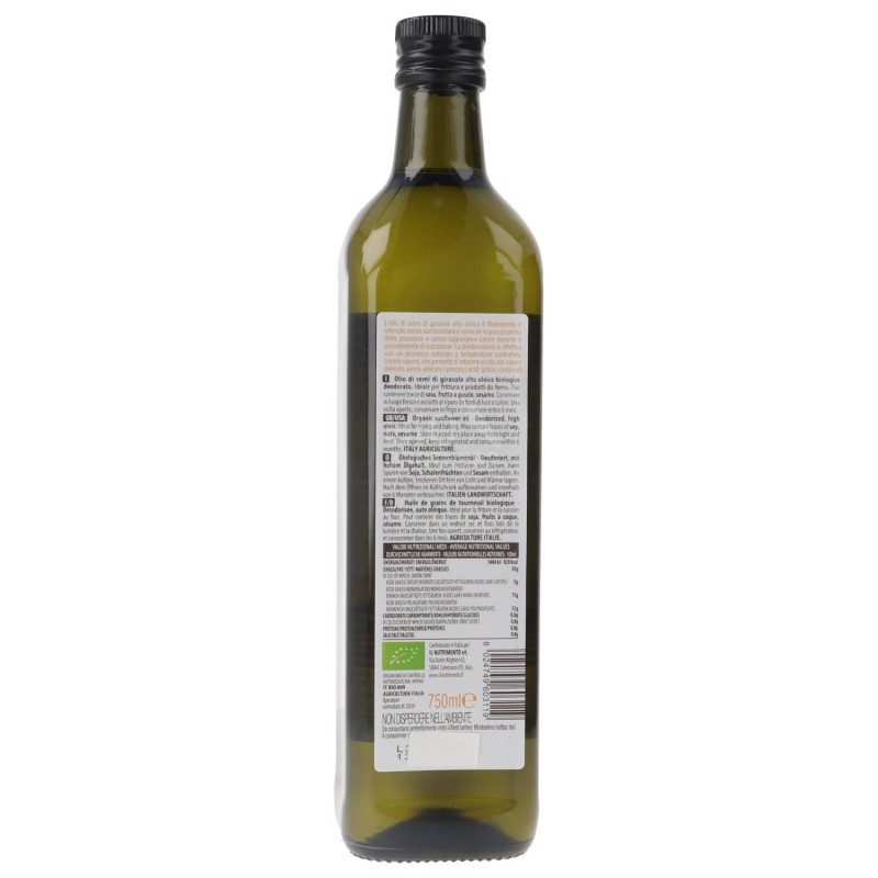 Olio di Girasole Alto Oleico per Frittura Biologico deodorato Olio di Girasole Alto Oleico per Frittura Biologico deodorato