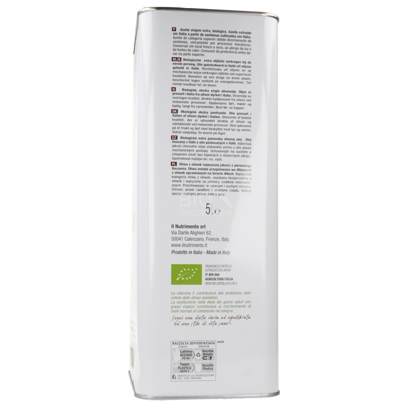 OLIO EXTRAVERG. BIO 5LT IL NUTRIMENTO