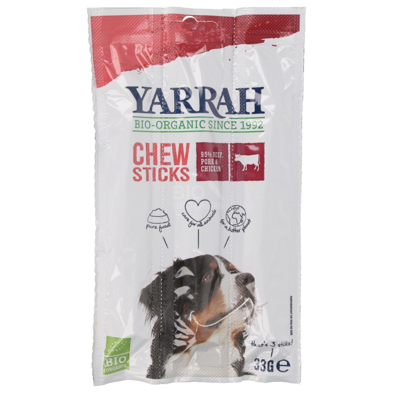 CHEWING SNACK BIOLOGICO PER CANI 33GR YARRAH