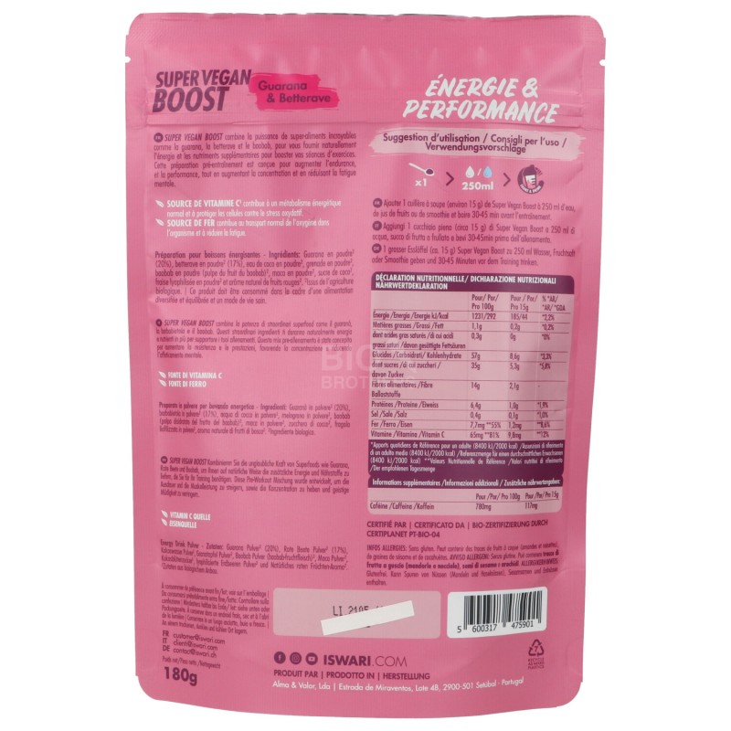 SUPER VEG.BOOST GUARA.BIETOLA 180G