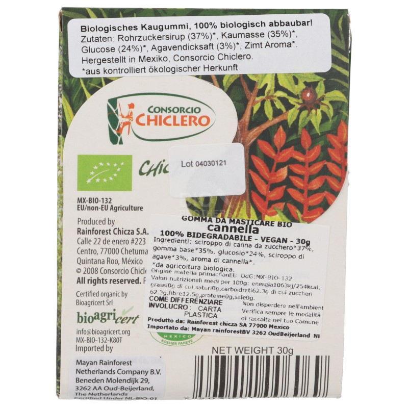 CHEWINGGUM CANNELLA 30G CHICZA