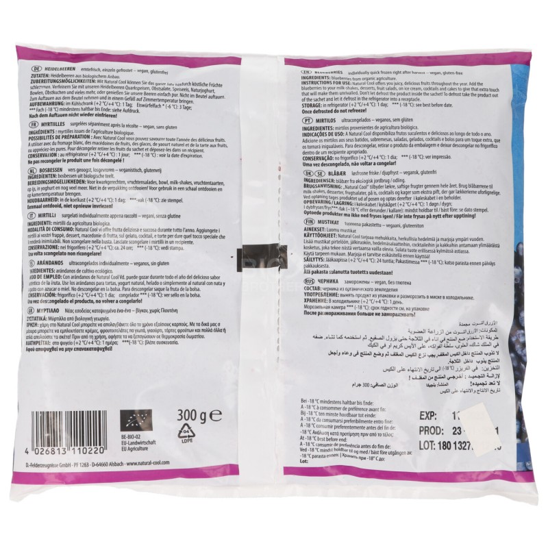 MIRTILLI SRGELATI BIO 300G NATURAL COOL