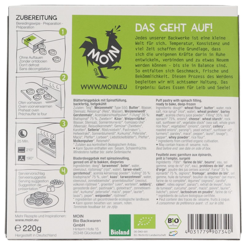 SFOGLIE AGLI SPINACI SURG.4X55G MOIN