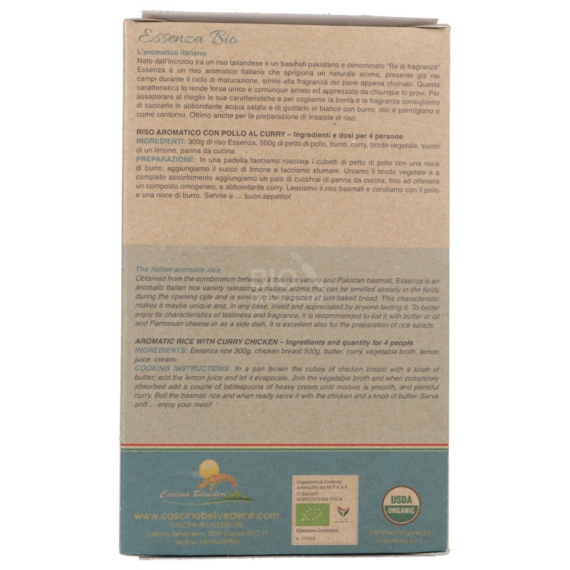 Riso Essenza aromatico Bio Italiano