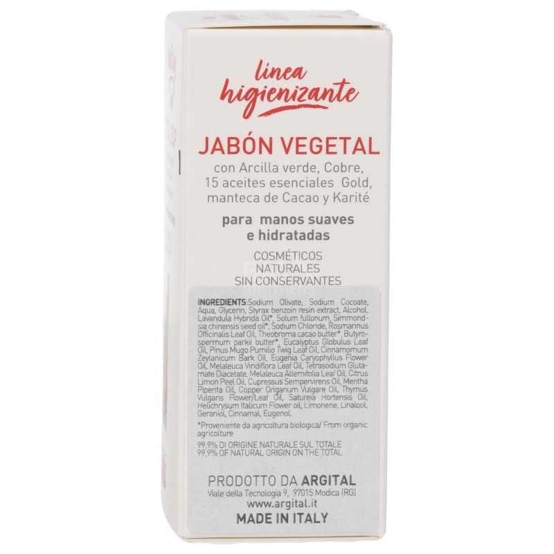 SAPONE VEGETALE IGIENIZZANTE KARITE' ARGILLA E RAME 100GR