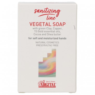 SAPONE VEGETALE IGIENIZZANTE KARITE' ARGILLA E RAME 100GR SAPONE VEGETALE IGIENIZZANTE KARITE' ARGILLA E RAME 100GR