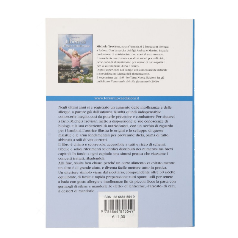 LIBRO LIBERI ALLERGIE E INTOLLERANZE