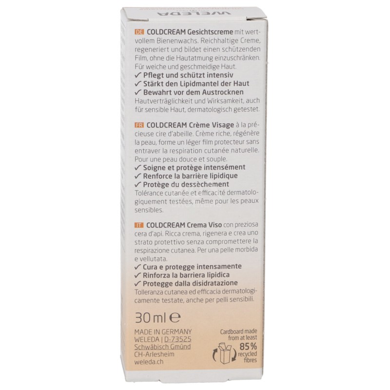 COLD CREAM 30ML WELEDA