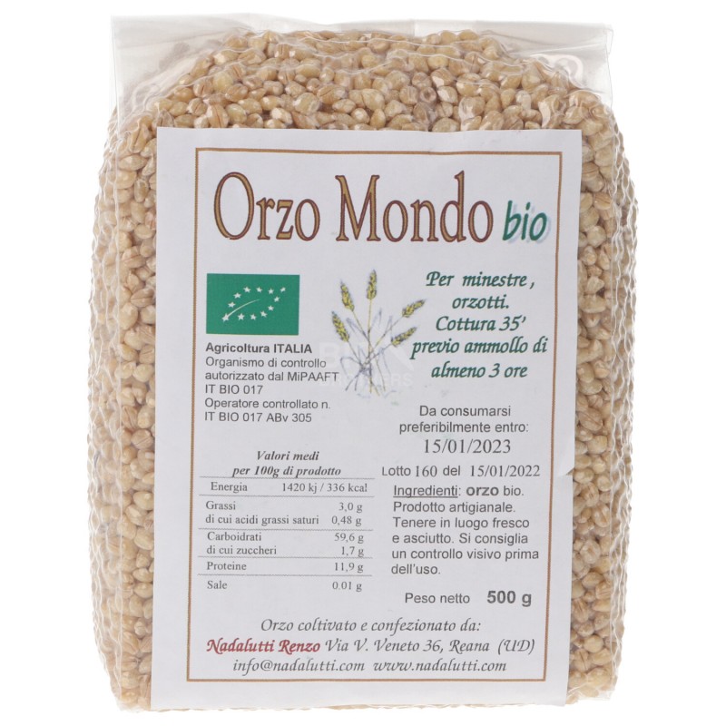 Orzo Mondo Biologico del Friuli
