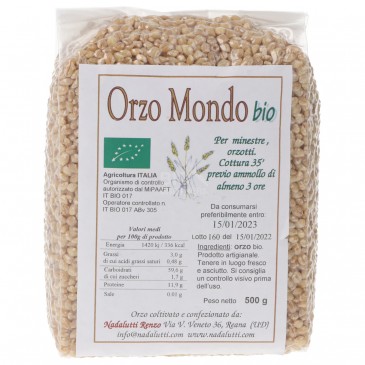 Orzo Mondo Biologico del Friuli Orzo Mondo Biologico del Friuli