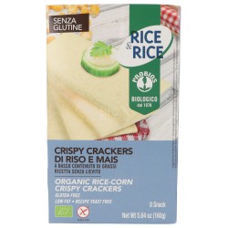 Crispy Crackers Riso e Mais Bio senza glutine