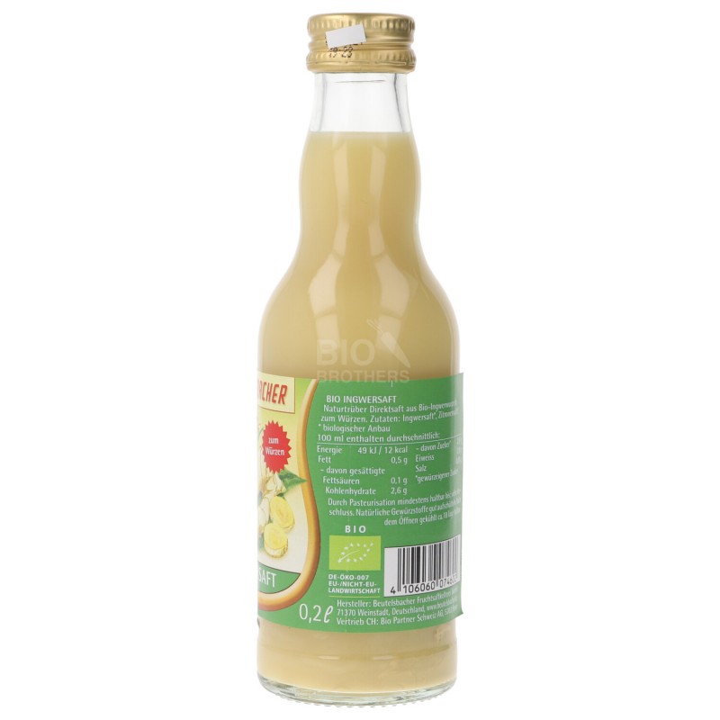 SUCCO DI ZENZERO BIO 200ML BEUTELSBACHER