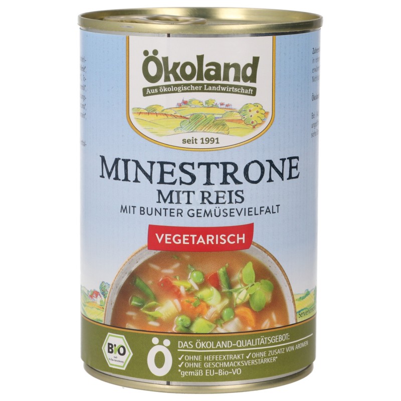 MINESTRONE CON RISO VEG. BIO 400ML OKOLAND