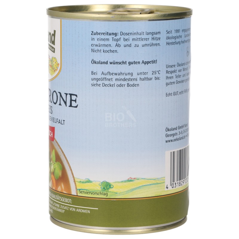 MINESTRONE CON RISO VEG. BIO 400ML OKOLAND