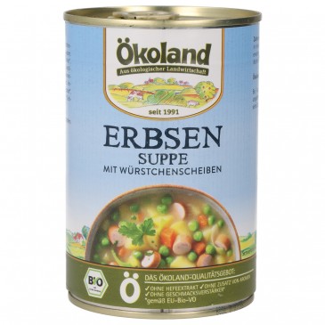 ZUPPA DI PISELLI CON CARNE BIO 400G OKOLAND ZUPPA DI PISELLI CON CARNE BIO 400G OKOLAND