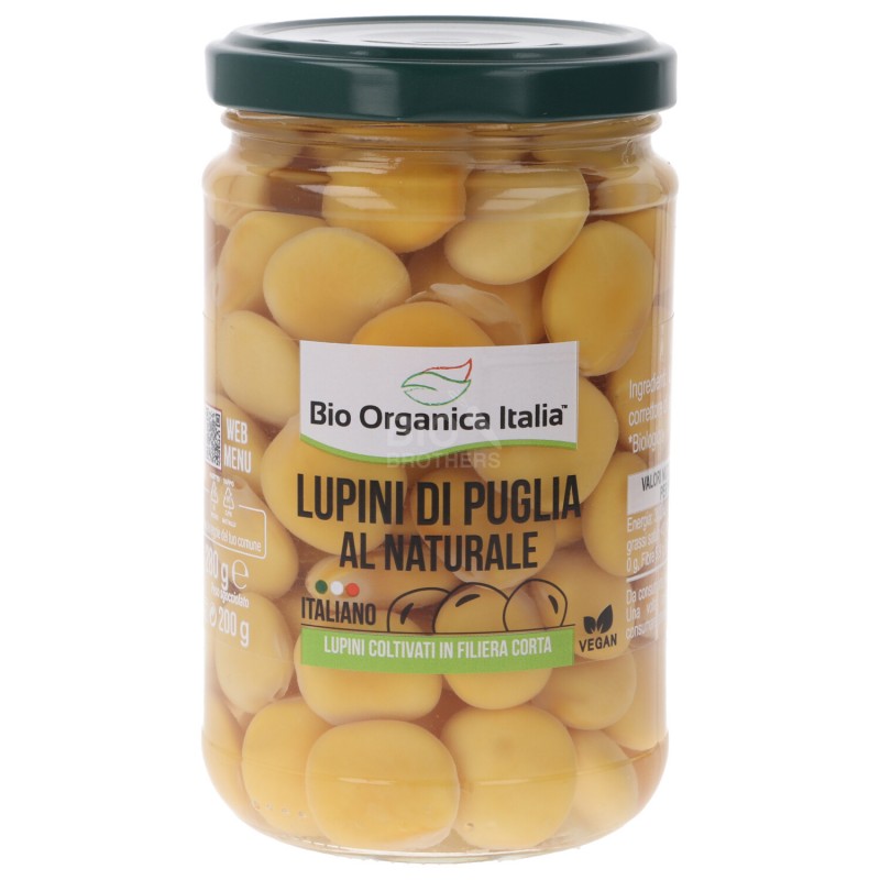 LUPINI BIO PUGLIA AL NATURALE IN VASO 280GR