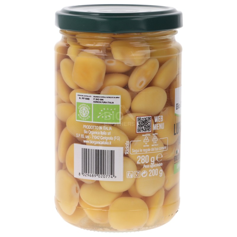 LUPINI BIO PUGLIA AL NATURALE IN VASO 280GR
