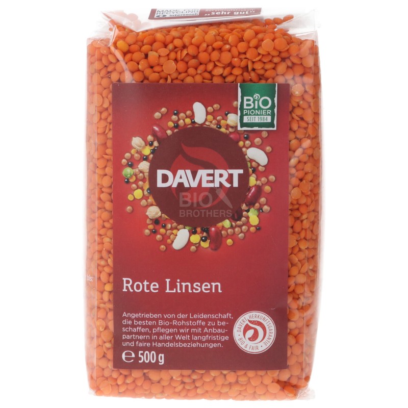 LENTICCHIE ROSSE BIO DECORTICATE 500G DAVERT