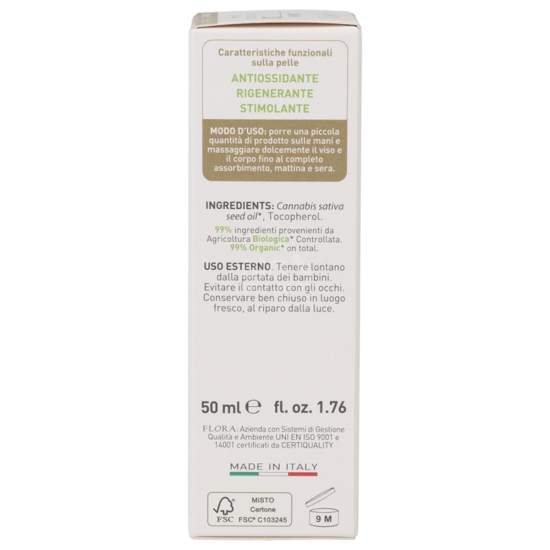 OLIO DI CANAPA 50ML FLORA