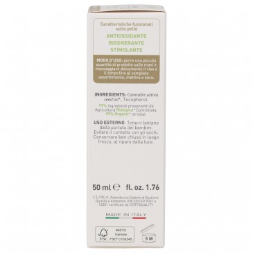 OLIO DI CANAPA 50ML FLORA OLIO DI CANAPA 50ML FLORA