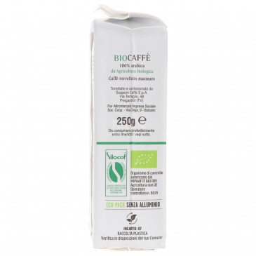 Biocaffè 100% arabica miscela per moka Biocaffè 100% arabica miscela per moka