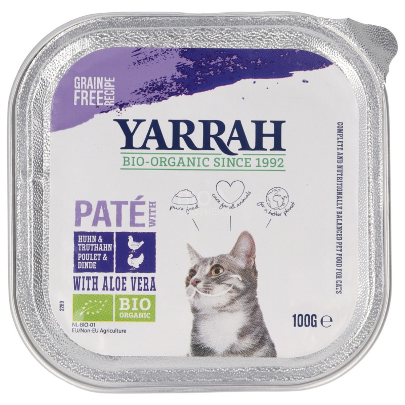 PATE' GATTI TACCHINO ALOE 100G YARRAH