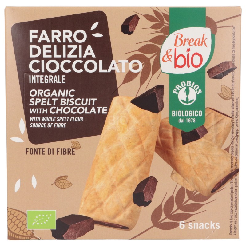 DELIZIA FARRO CACAO 6X30G BREAK BIO